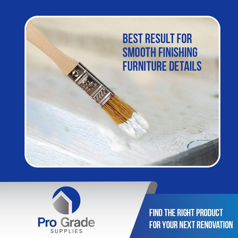 Pro-Grade Pro Grade - Chip Paint Brushes - 96 Ea 1/2 Inch Chip Paint Brush Light Brown - Image 5